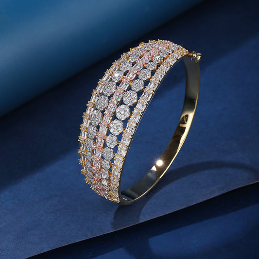 BrideTalk Fashionable high-end diamond stacked bracelets