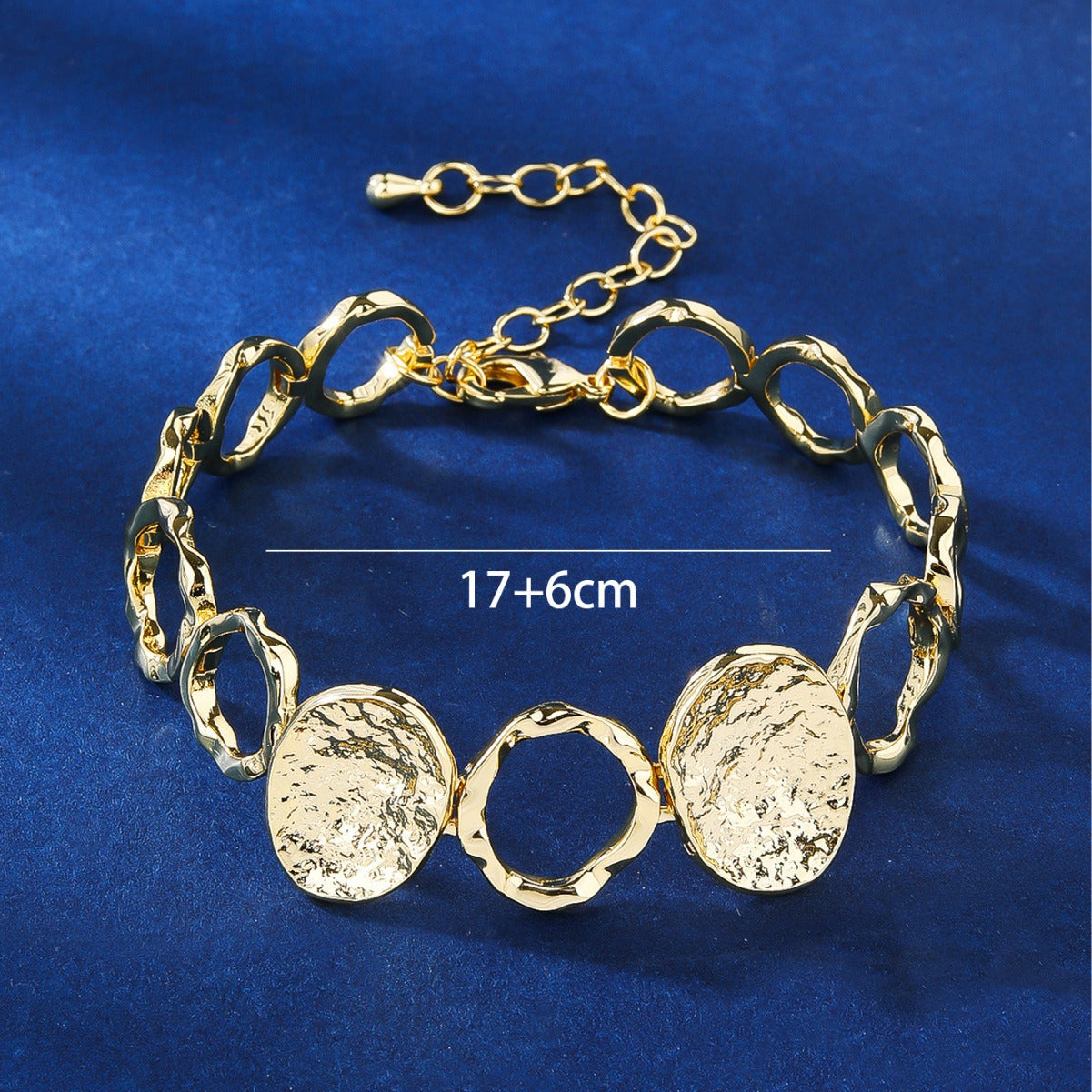 BrideTalk Geometric interlocking bracelet circle stitching style