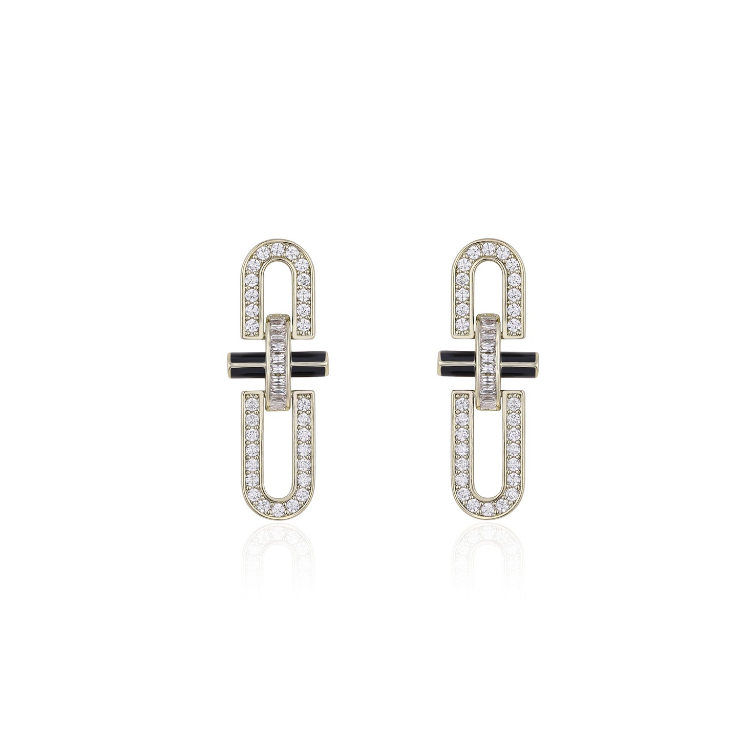 German designer's light and luxurious full-diamond style earrings