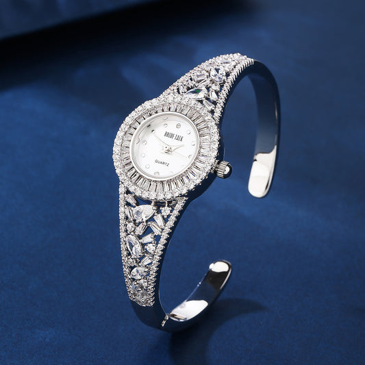 BrideTalk Light and luxurious hollow design studded with zircon watches