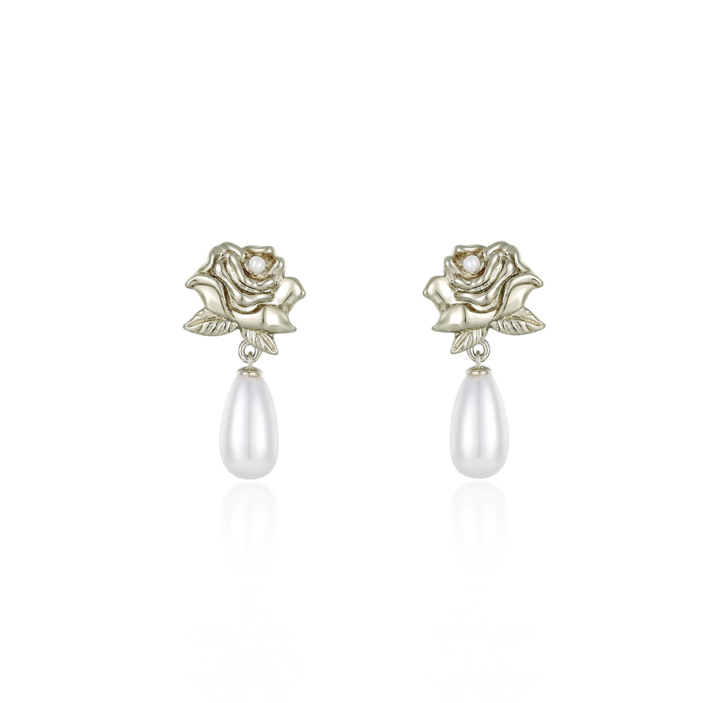 Eden Designer Rose Collection Unique Pearl Earrings