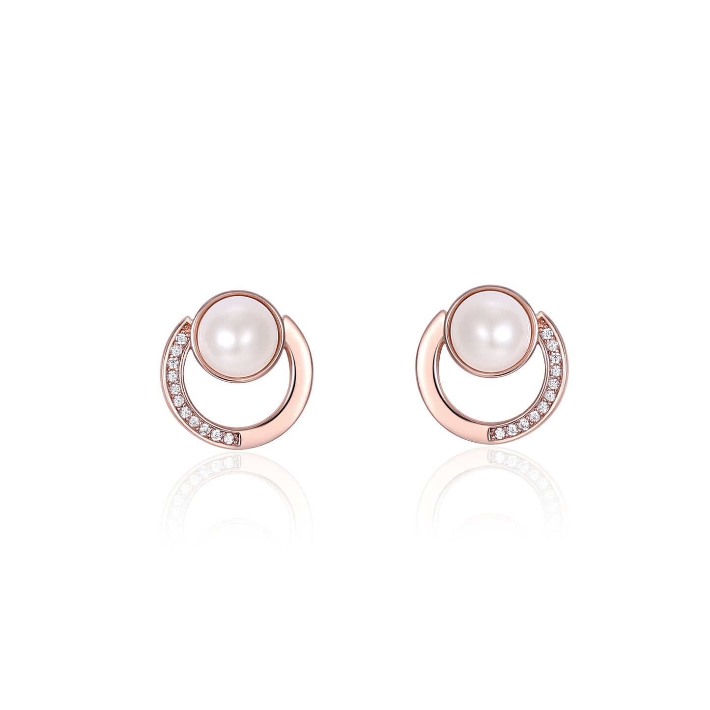 French designer's time-traveling series of natural pearl and diamond stud earrings