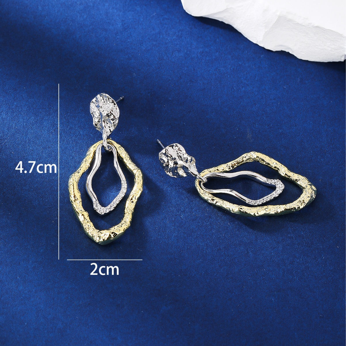 BrideTalk Design genius geometric irregular shape earrings