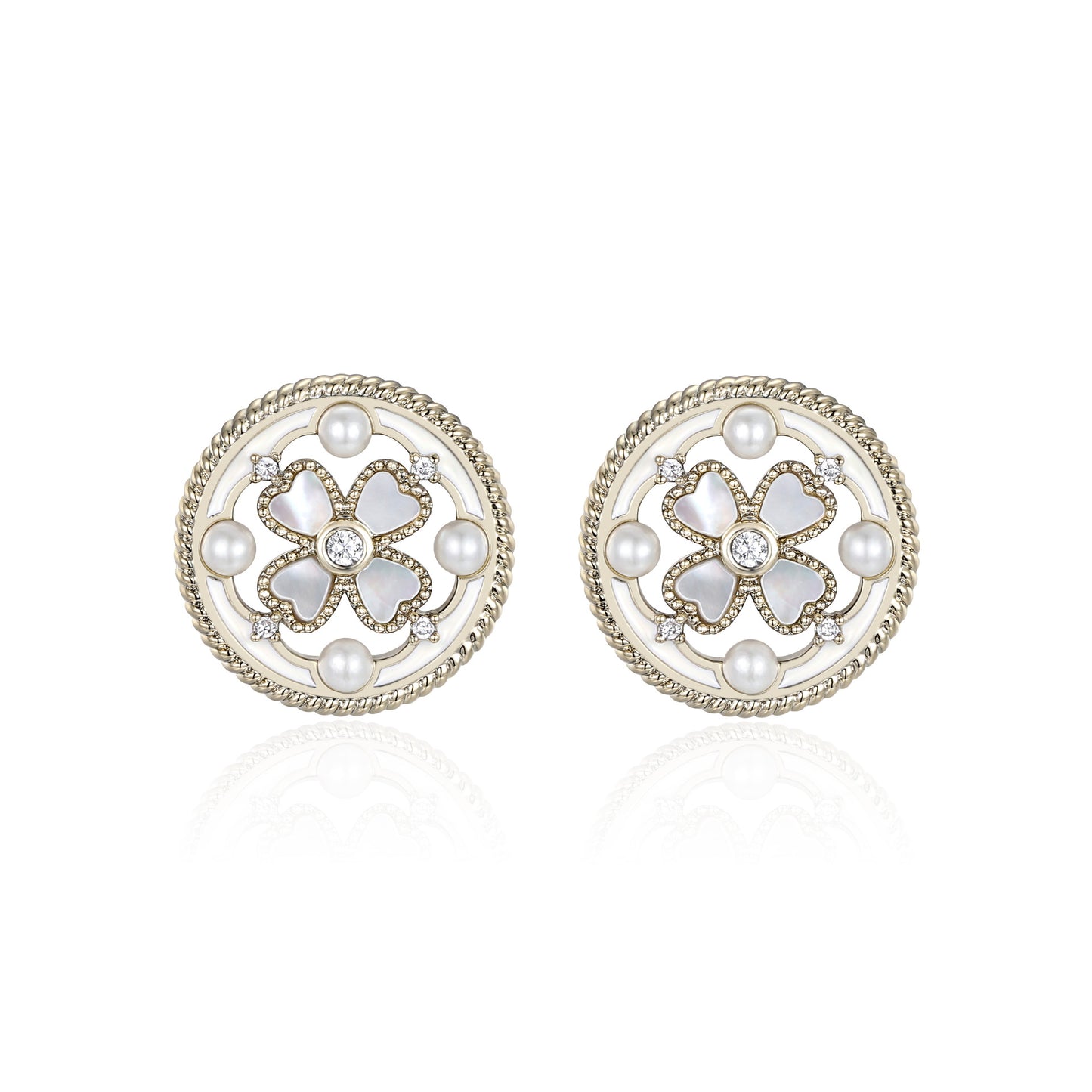 SIEANNA original four-leaf clover design earrings