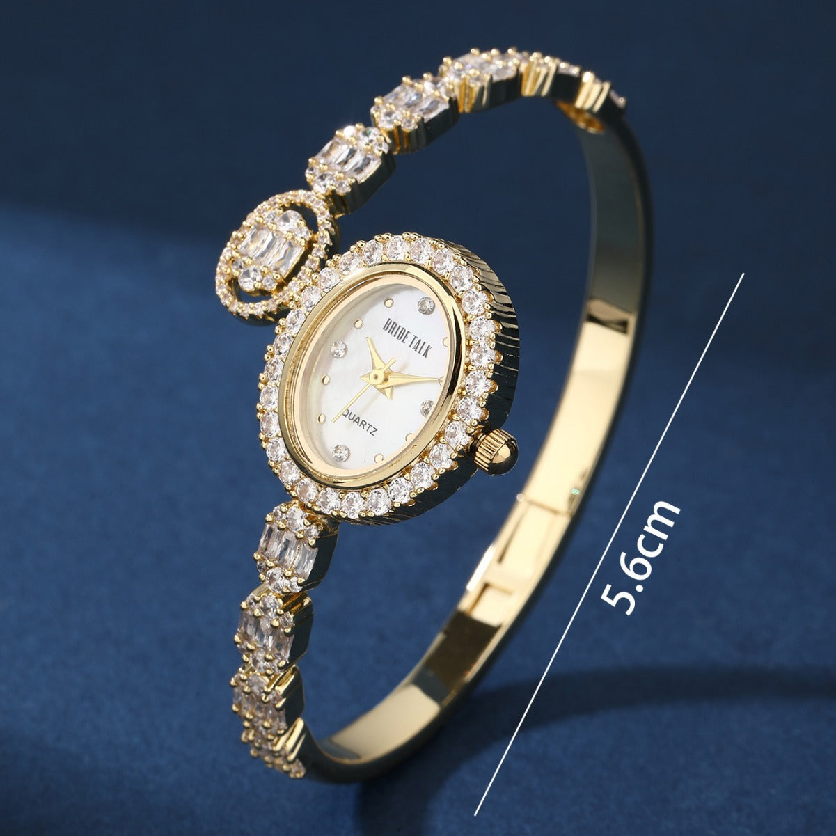 BrideTalk Fashionable light luxury niche new diamond-encrusted watch