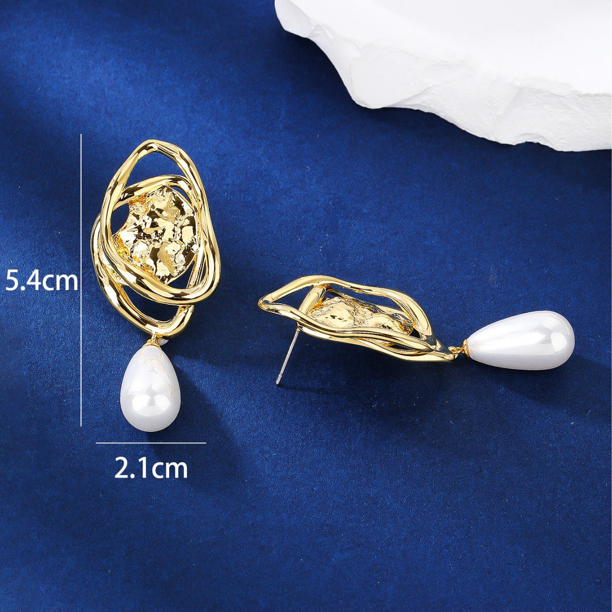 BrideTalk French vintage palace gold pearl earrings