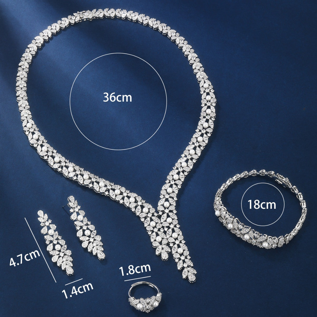 BrideTalk Wedding dazzling necklace set of four