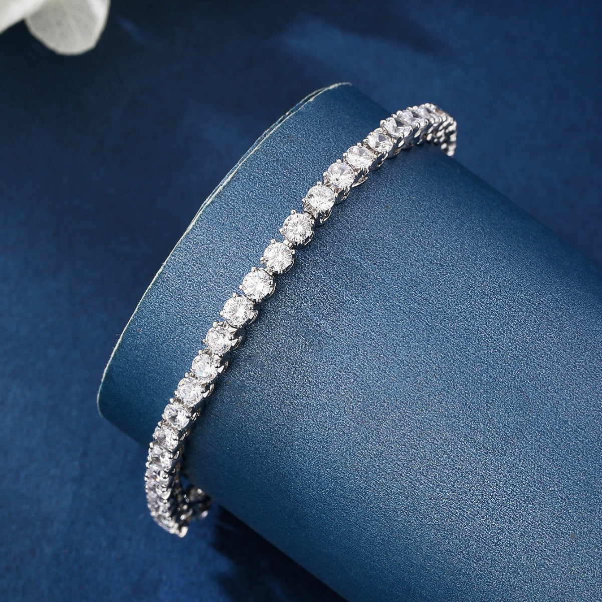 BrideTalk Brilliant zircon slim bracelet