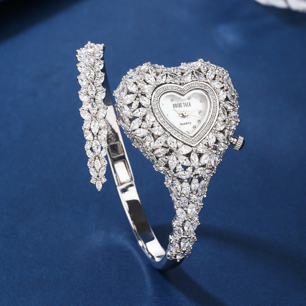 BrideTalk Heart shape unique design diamond watch