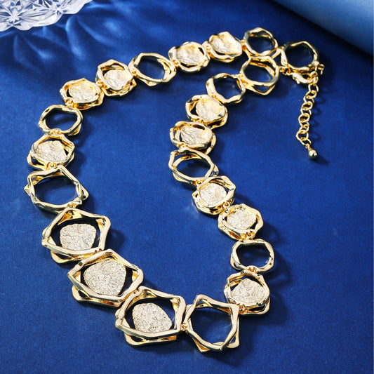 BrideTalk Original design palace style hollow circle necklace