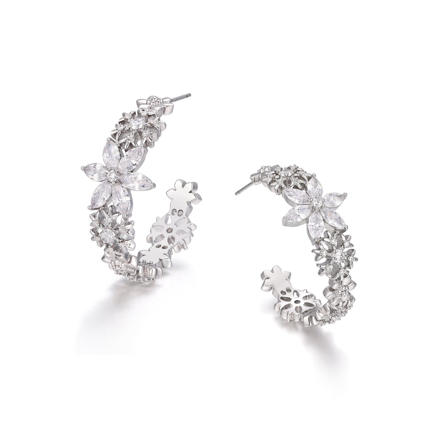 French designer original snowflake series earrings