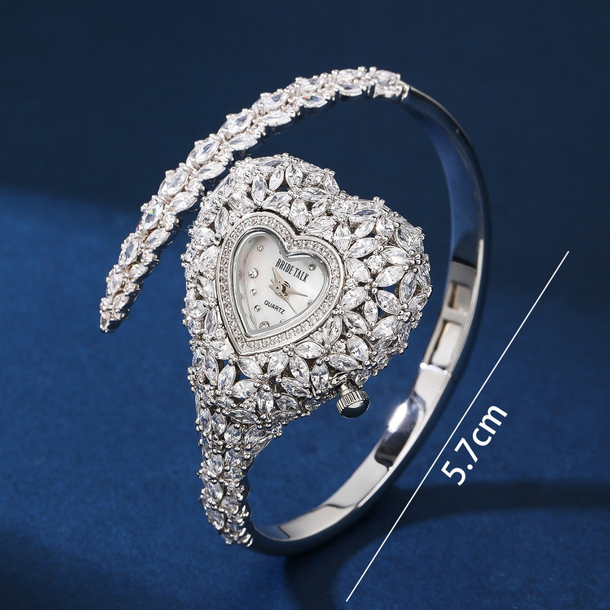 BrideTalk Heart shape unique design diamond watch