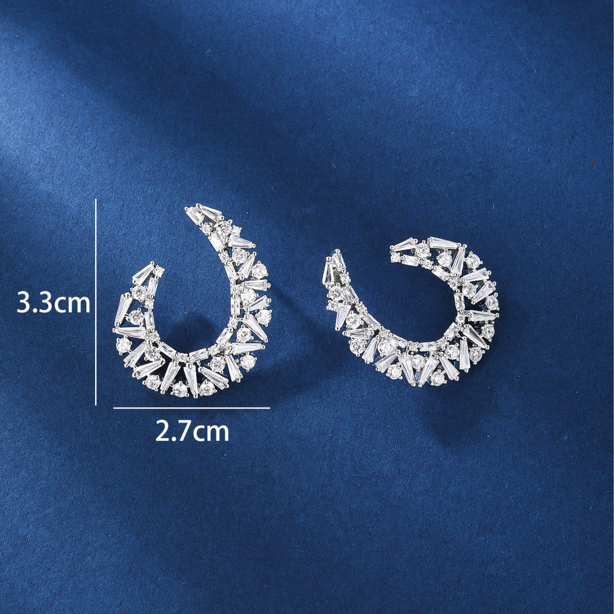 BrideTalk Gorgeous AAA grade zircon inlaid earrings