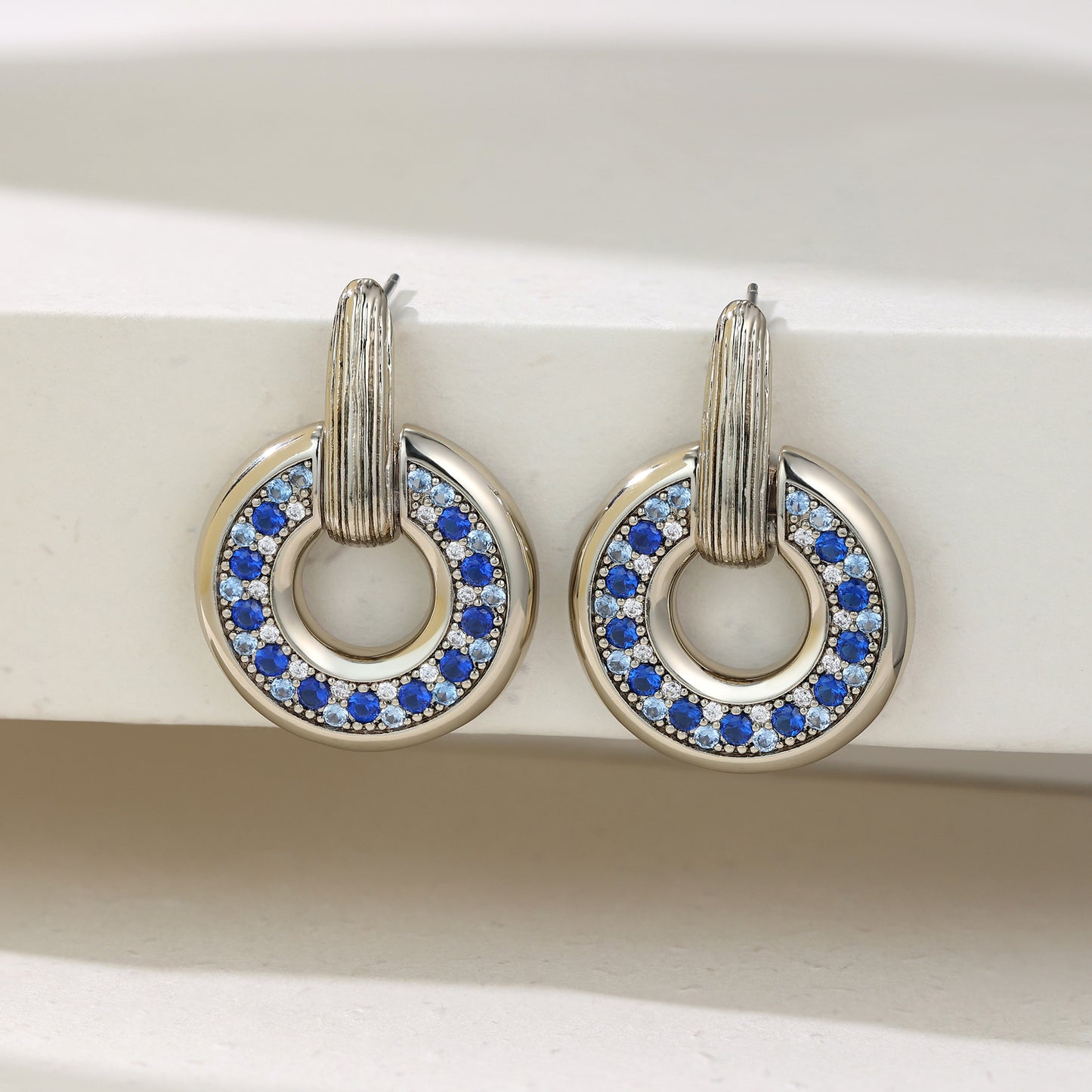 German designer full zircon luxury earrings