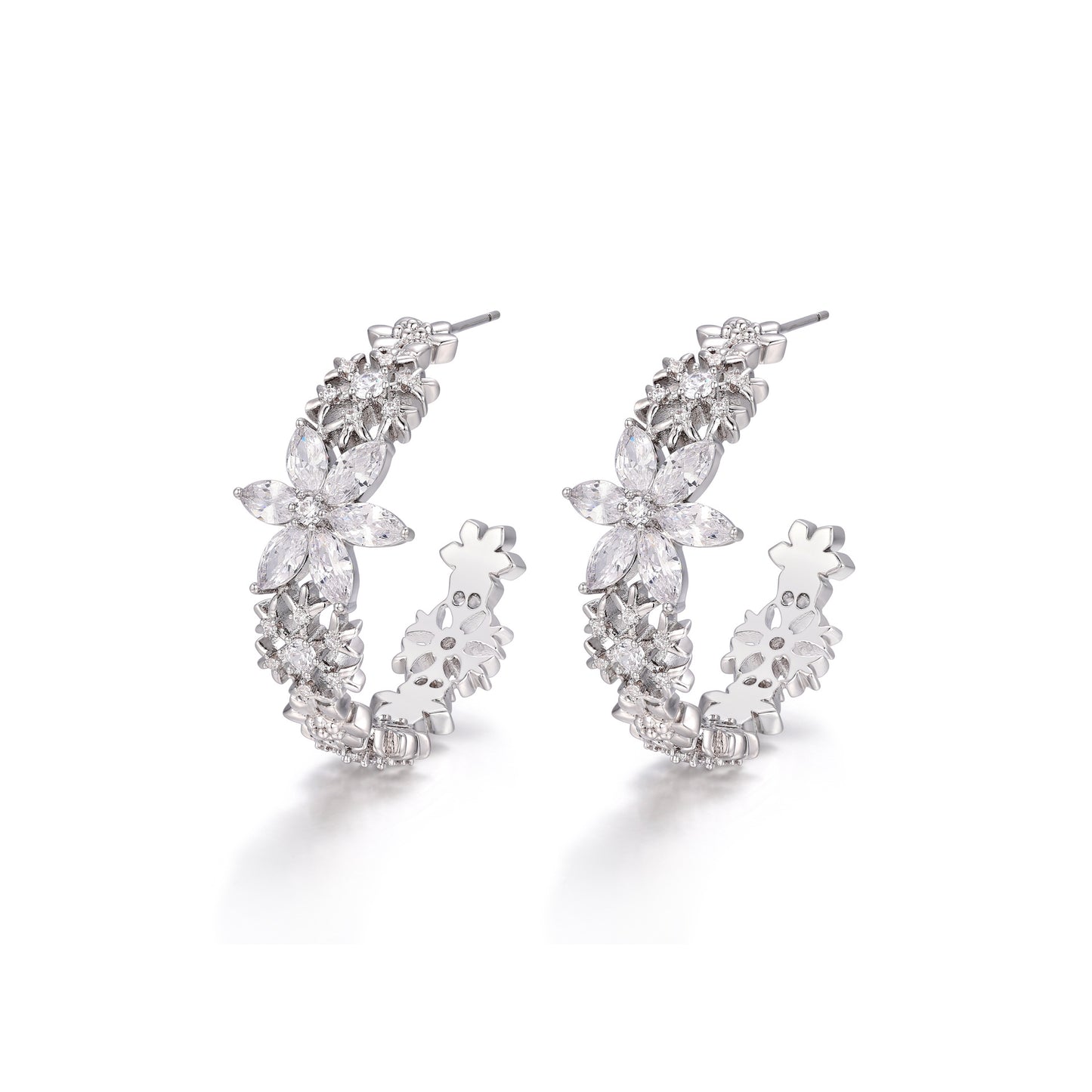 French designer original snowflake series earrings